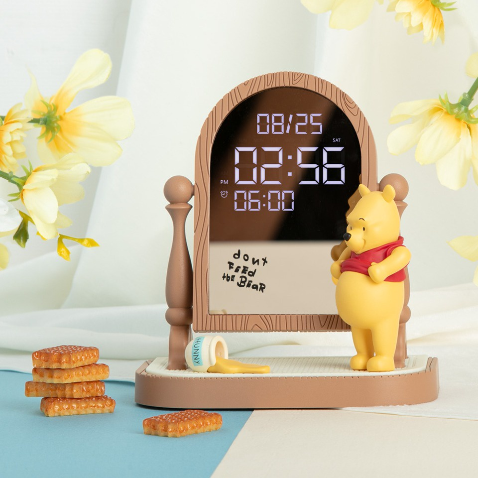 Royche Winnie-the-Pooh mirror clock in Singapore