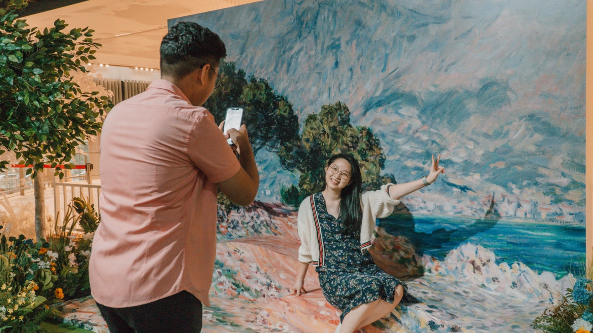 Cap Martin, near Menton - Monet installation at Changi Airport