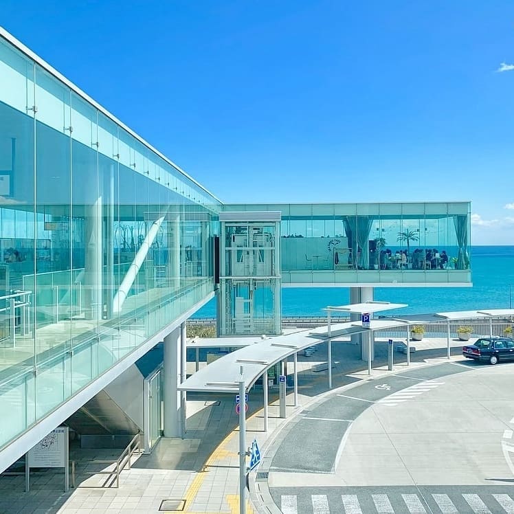 JR Hitachi Station Japan - glass box train station