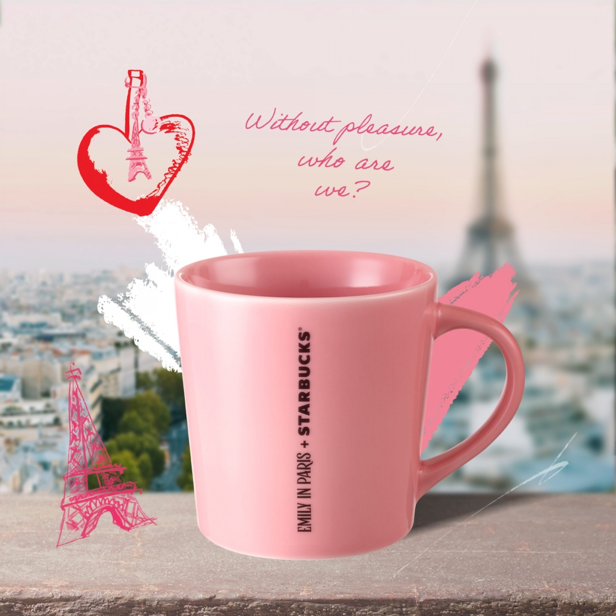 Emily in Paris x Starbucks - Pink mug 16oz