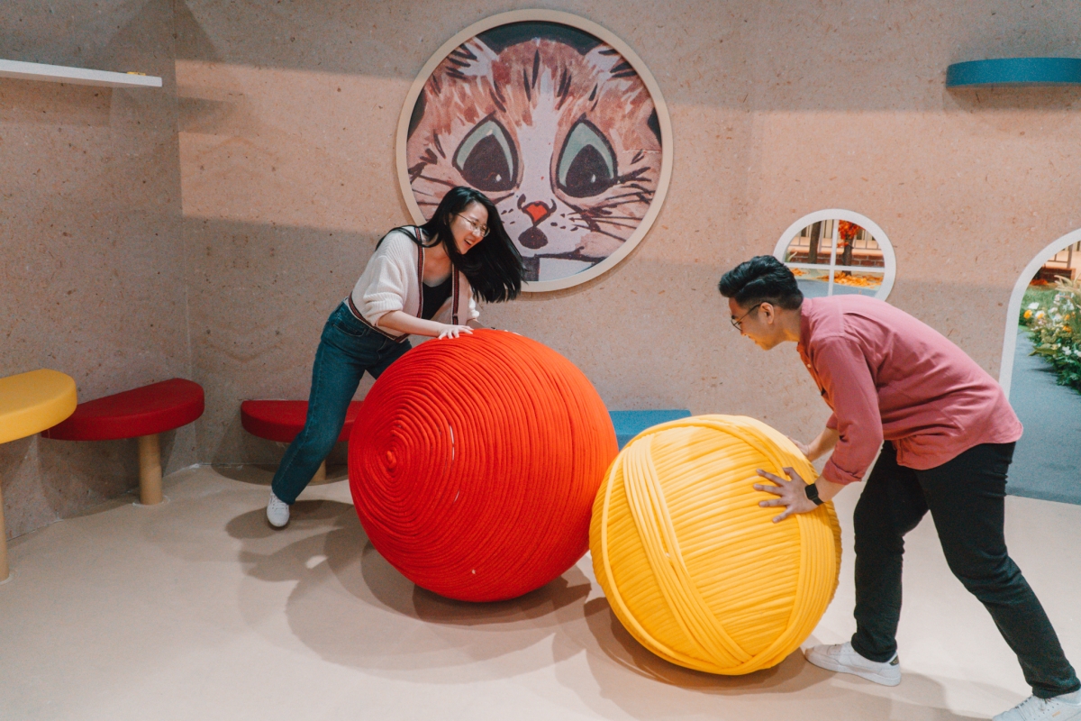 Kids Gallery inspired by Louis Wain’s illustrations at Changi Airport