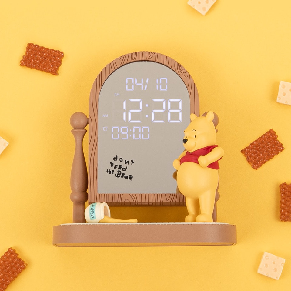 Royche Winnie-the-Pooh mirror clock in Singapore