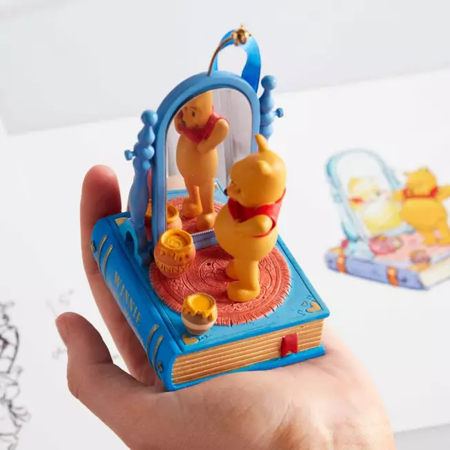 Winnie the Pooh Singing Living Magic Sketchbook Ornament - shopDisney Christmas 2022