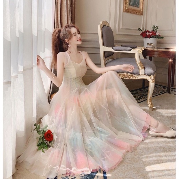 Gradient Rainbow Dress