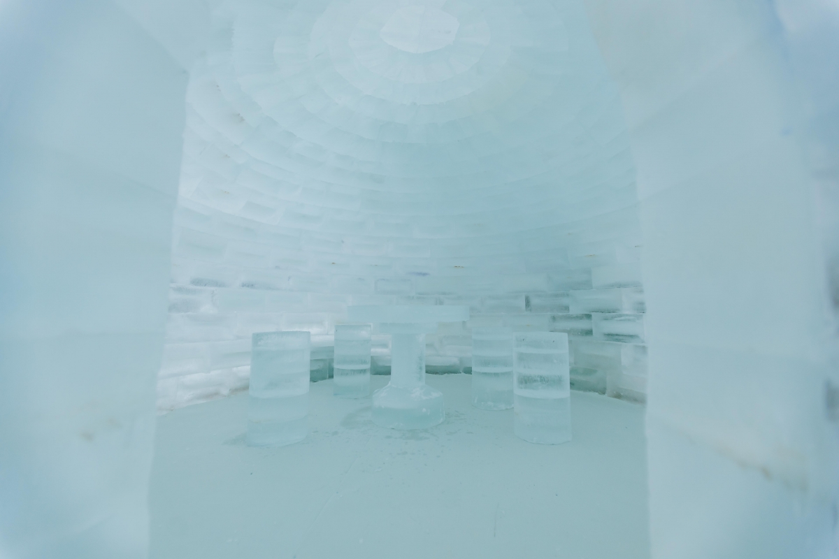 Inside the Igloo at Ice Magic: The Great Fantasy
