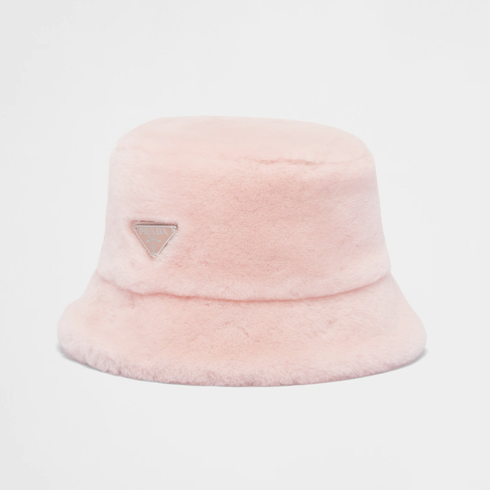 Prada Shearling Bucket Hat in Singapore