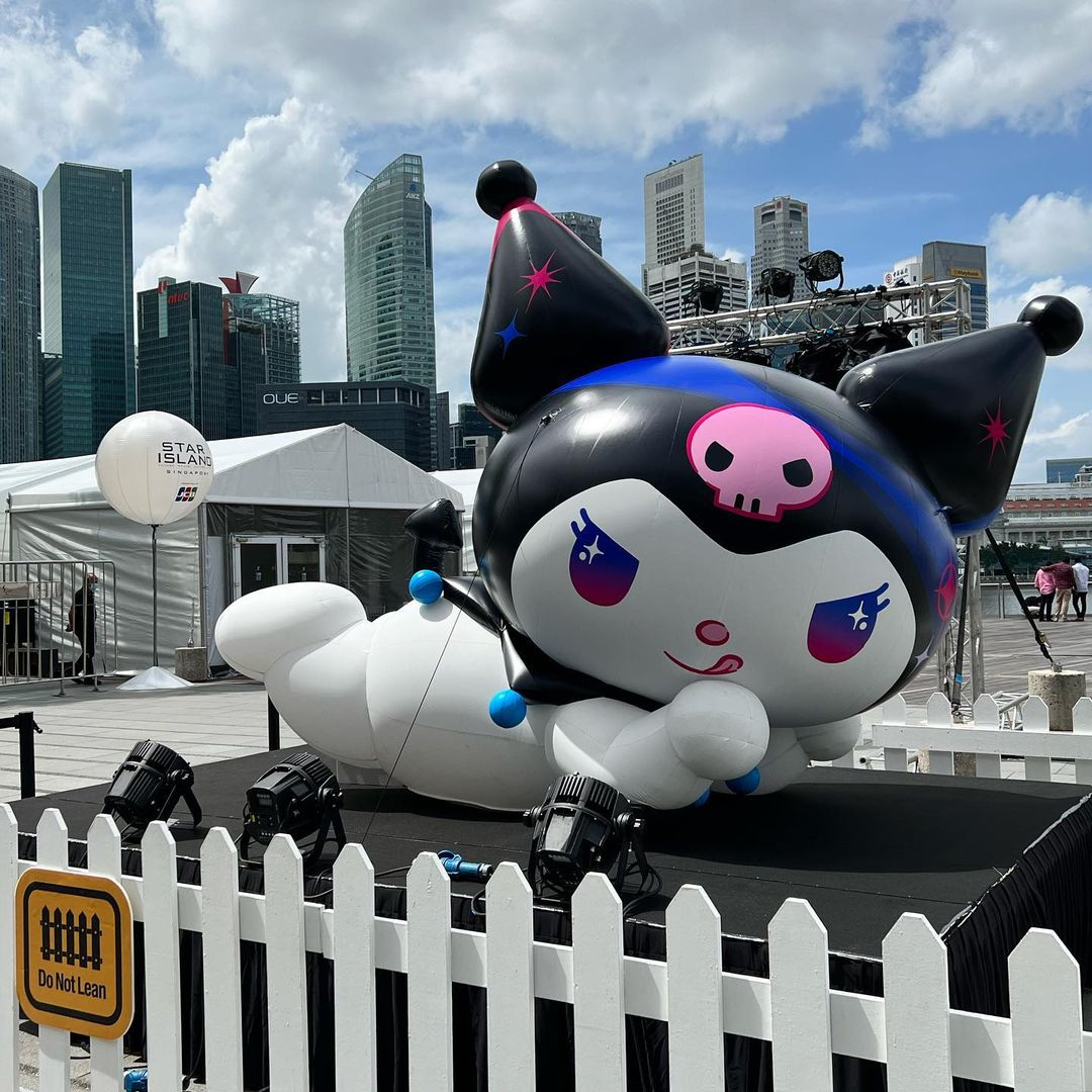 Kuromi inflatable at Sanrio pop-up - Star Island Marina Bay