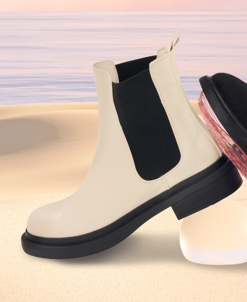 Whatever It Takes Chelsea Boots in White DMK Singapore 