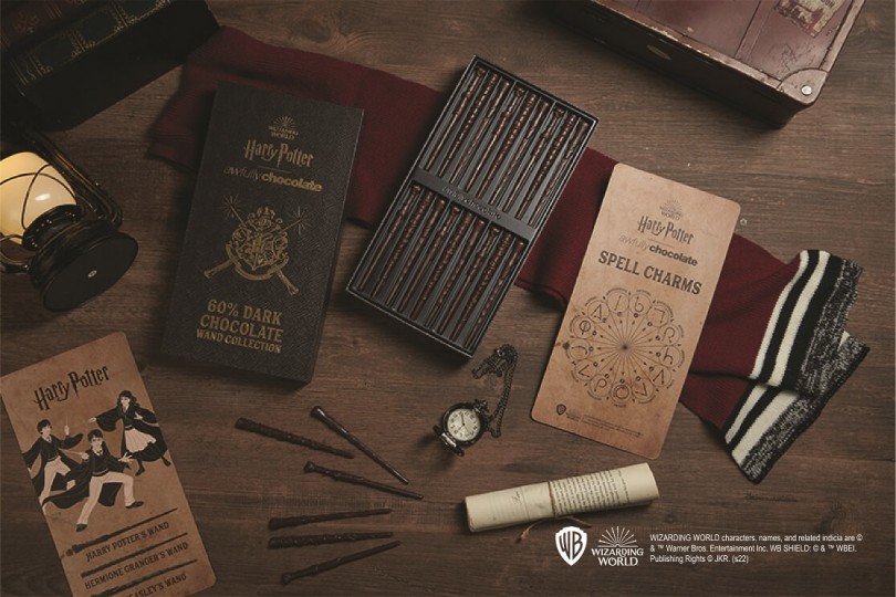 Awfully Chocolate x Harry Potter Christmas Collection - 60% Dark Chocolate Chocolate Wand