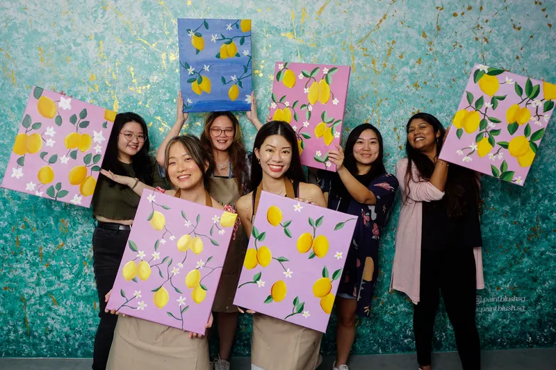 PaintBlush art jamming studio with free photo booth