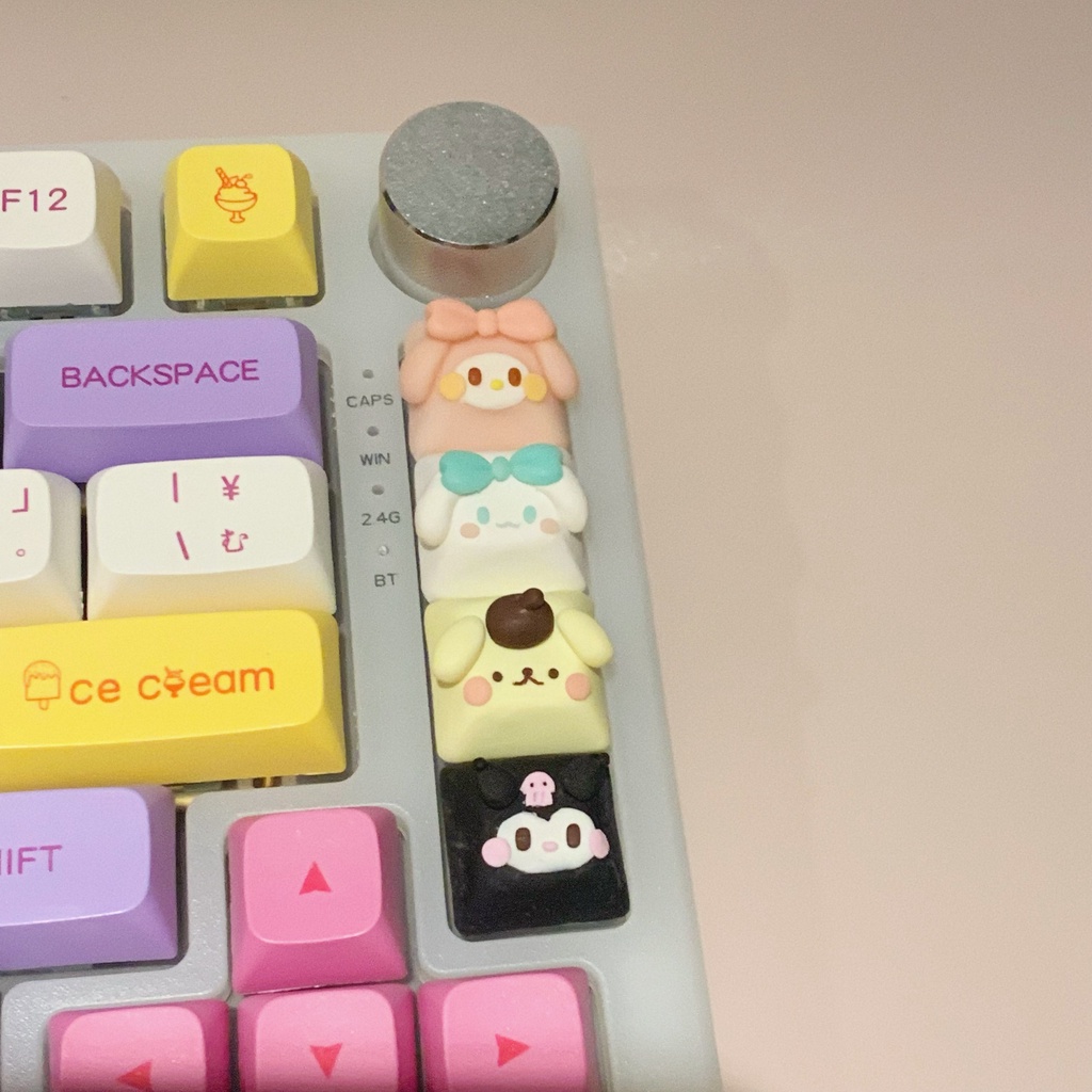 Sanrio keyboard key caps