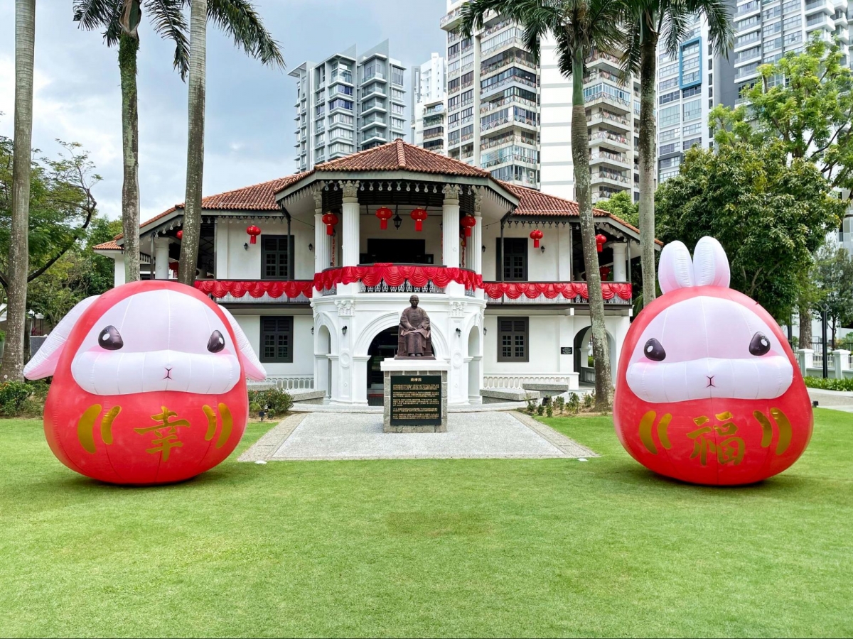 Bunnyful Blessings bunny daruma in Singapore