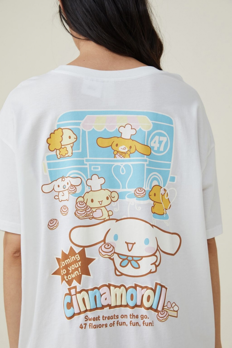 Cotton On x Cinnamoroll - 90s T-shirt Nightie Cinnamoroll & Friends Donuts