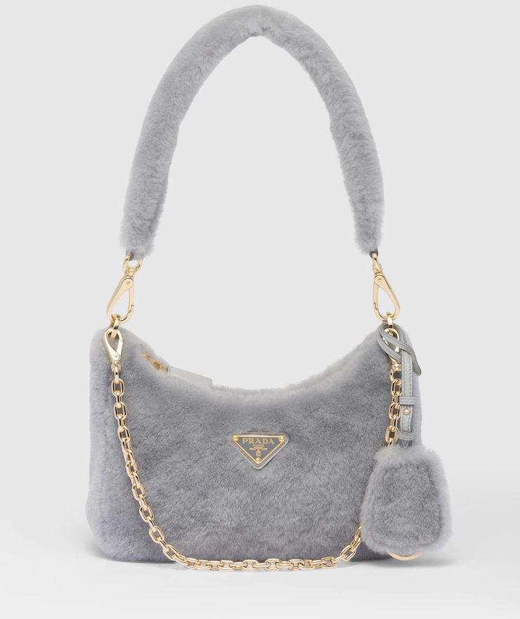 Prada Shearling Mini-Bag in Singapore