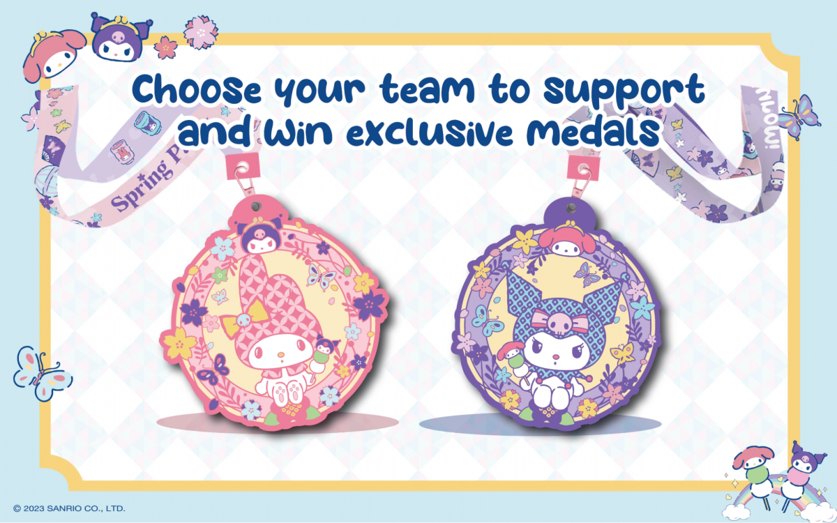 My Melody & Kuromi run medal