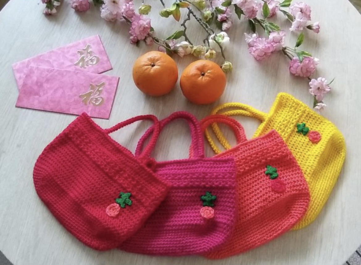 Crochet Top-Handle Bag