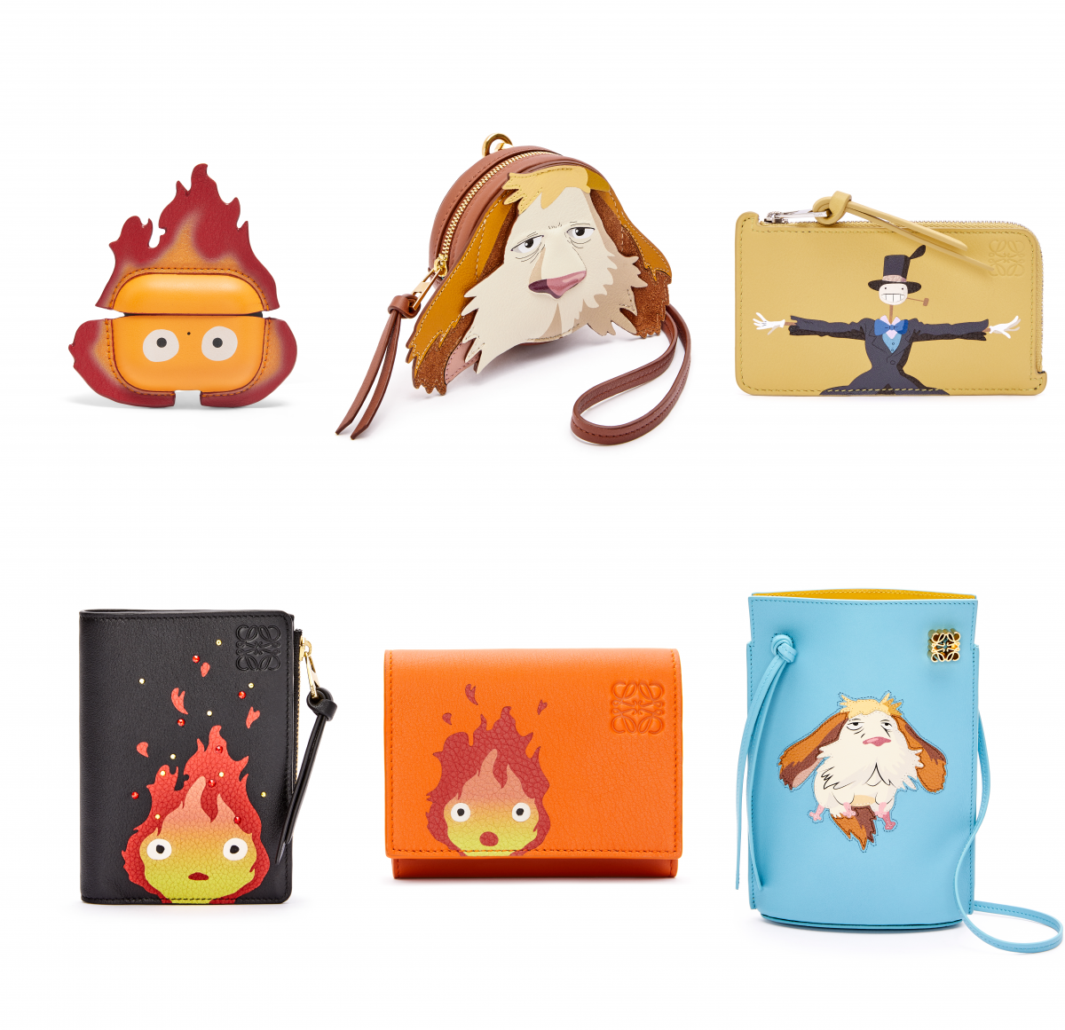 LOEWE x Studio Ghibli Howl’s Moving Castle Airpods case, Wallets and Mini Bag