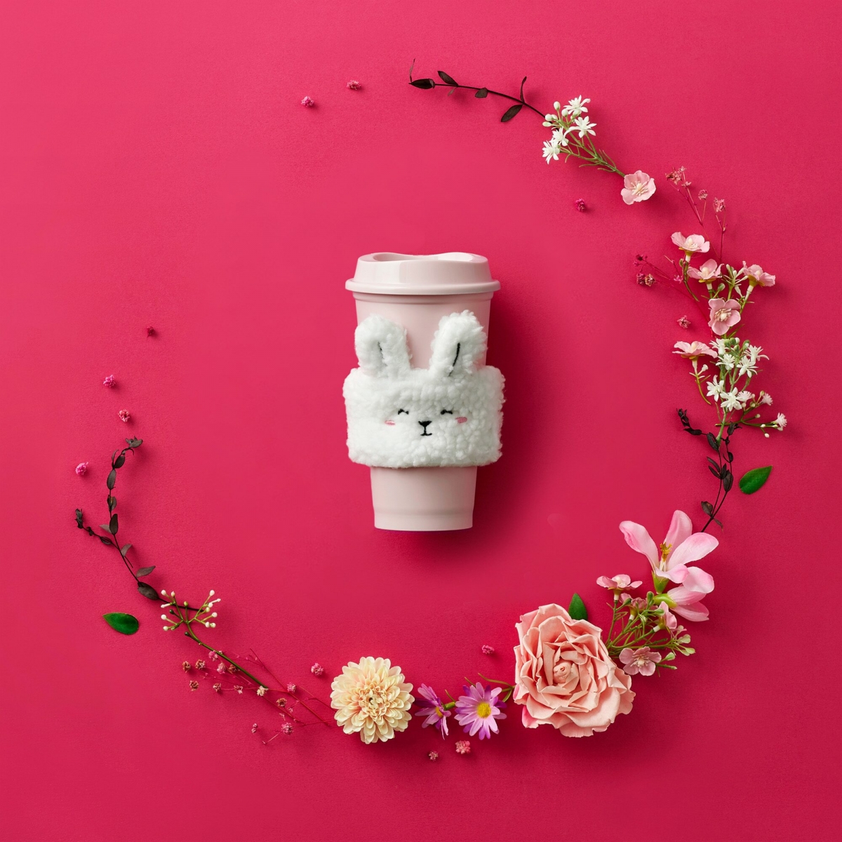 Starbucks Rabbit Reusable Hot Cup With Sleeve