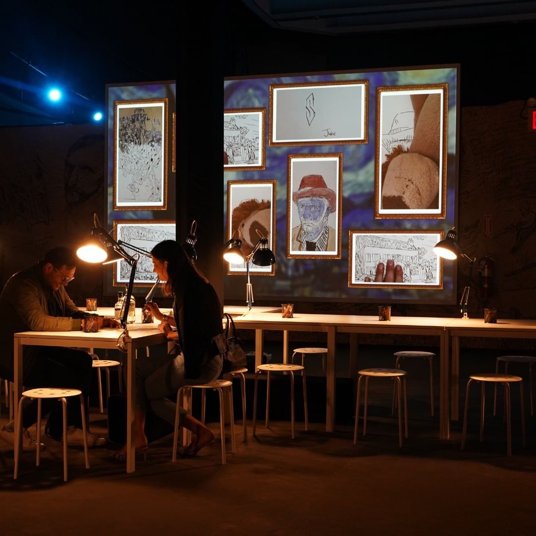Create your own art piece at Van Gogh: The Immersive Experience
