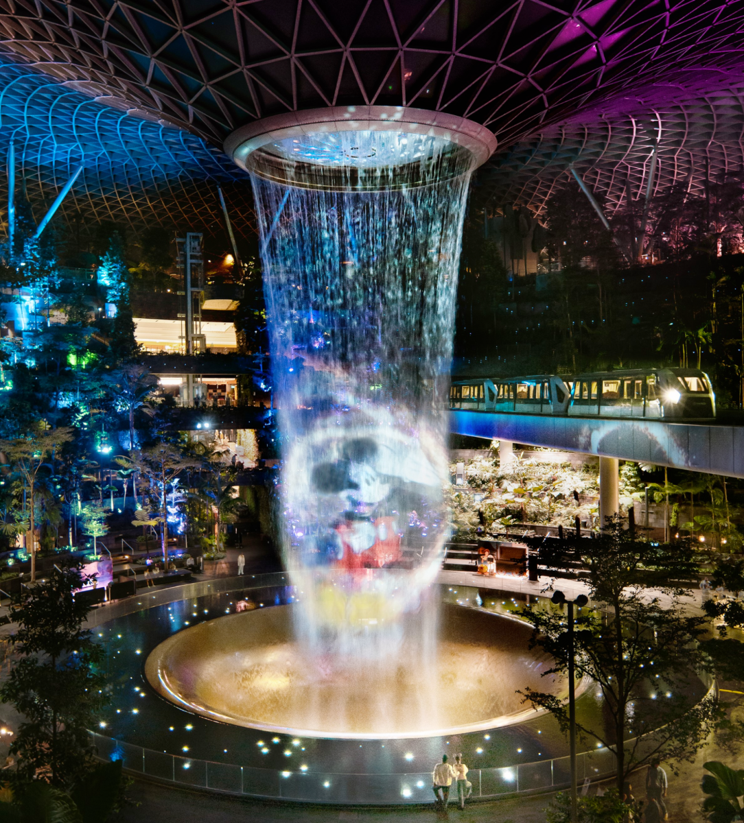 Disney Light & Music show at Jewel Changi Singapore
