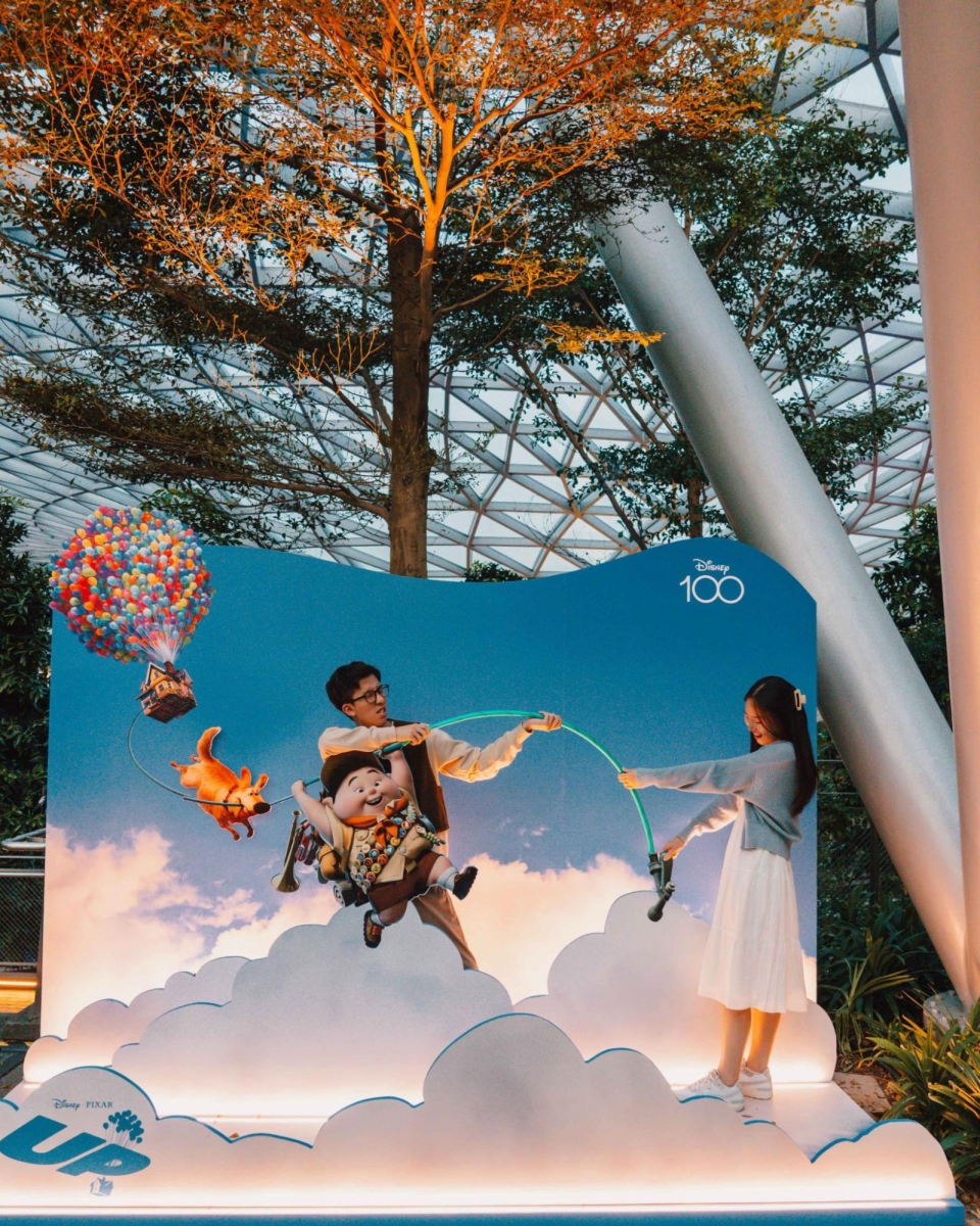 Disney100 photo spots at Jewel Changi Singapore