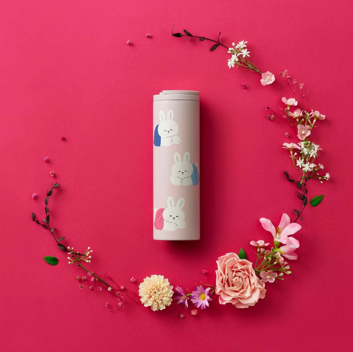 Starbucks Rabbit In Blanket Stainless Steel Tumbler