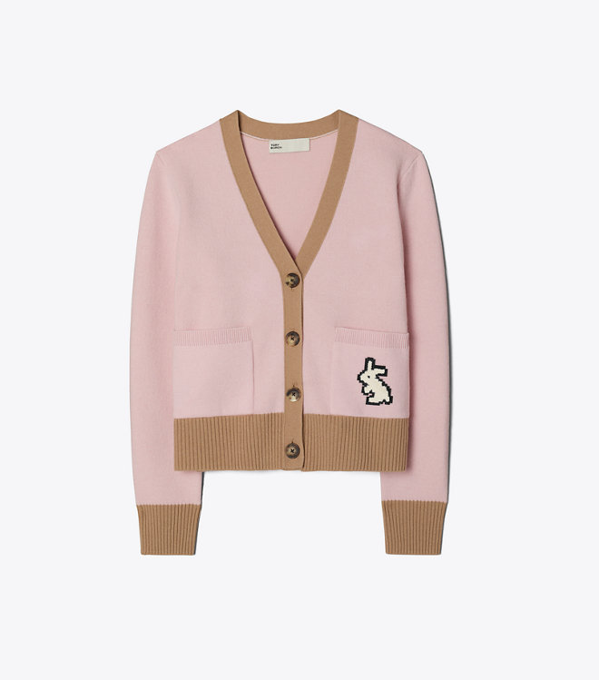 Tory Burch Cashmere Rabbit Cardigan in Singapore