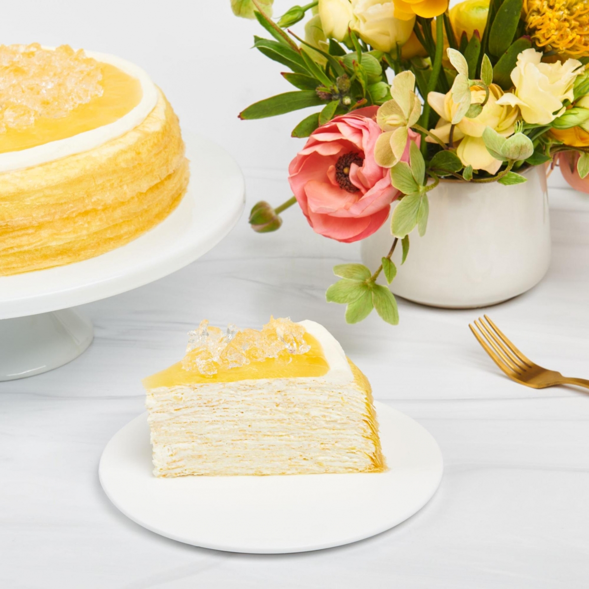 Lady M Pineapple Mille Crepe in Singapore