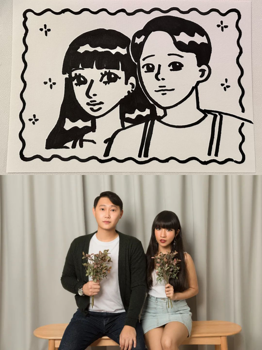 Jelly Caricature - manga-style couple portraits in Singapore