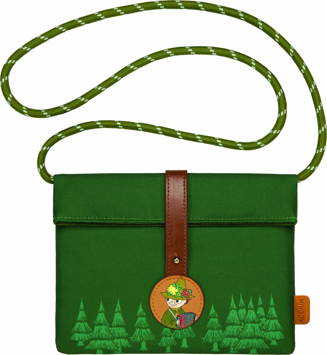 Snufkin Green Crossbody Pouch