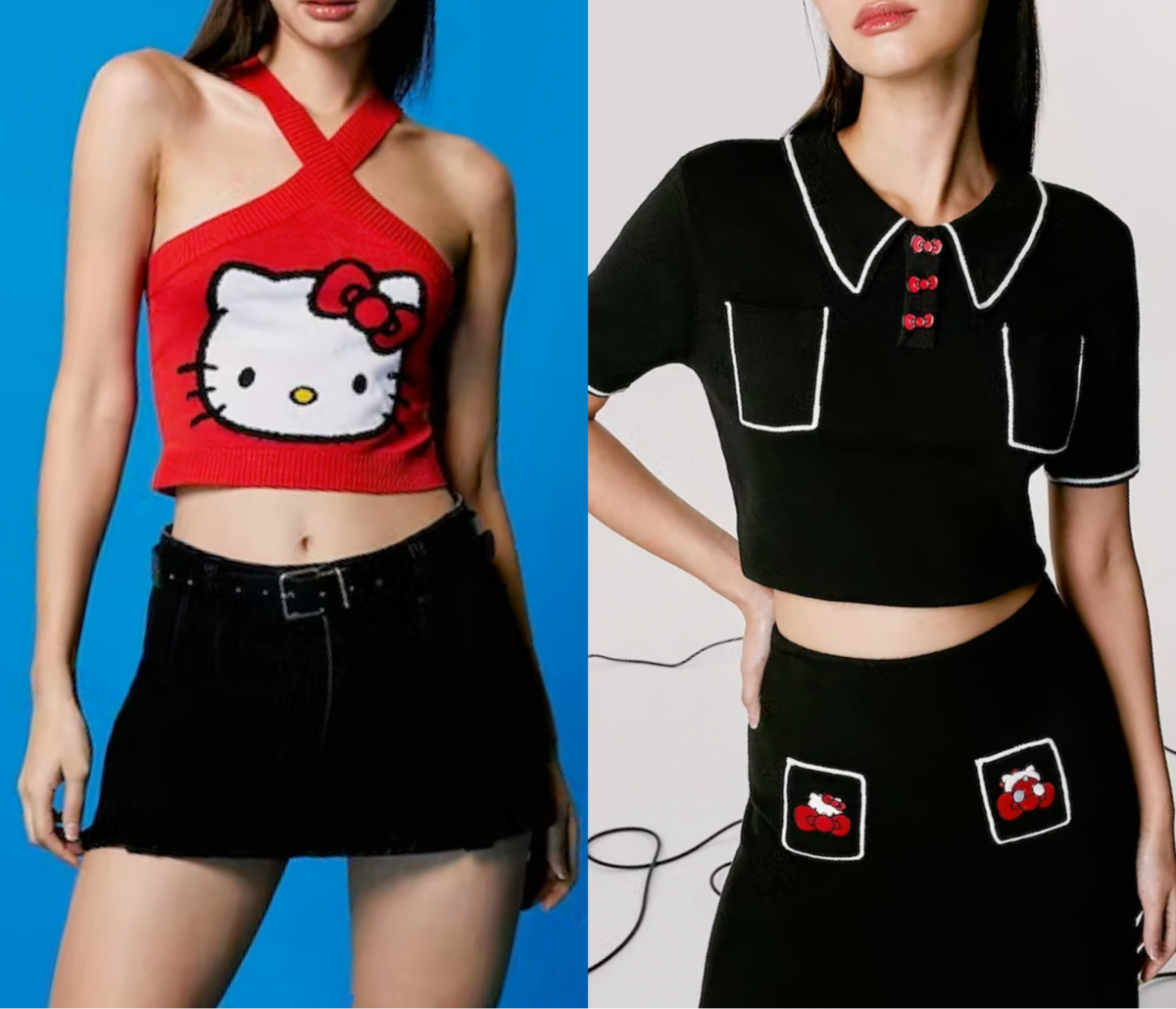 Pomelo Hello Kitty halter & mini skirt Singapore