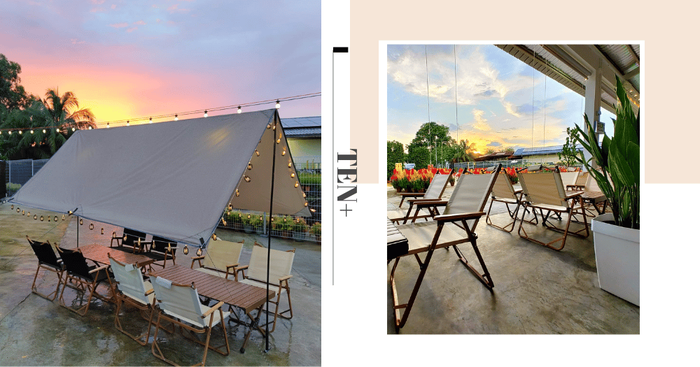 TEN+ Tenplus Glamping Tent Cafe & Bistro In Tengah Singapore