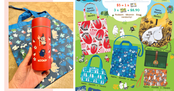 7-Eleven Singapore Launches New Moomin Merchandise Including Eco Bags & Mini Tumblers
