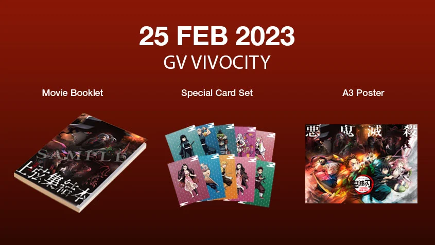 Demon Slayer Movie 2023 Singapore merchandise bundle