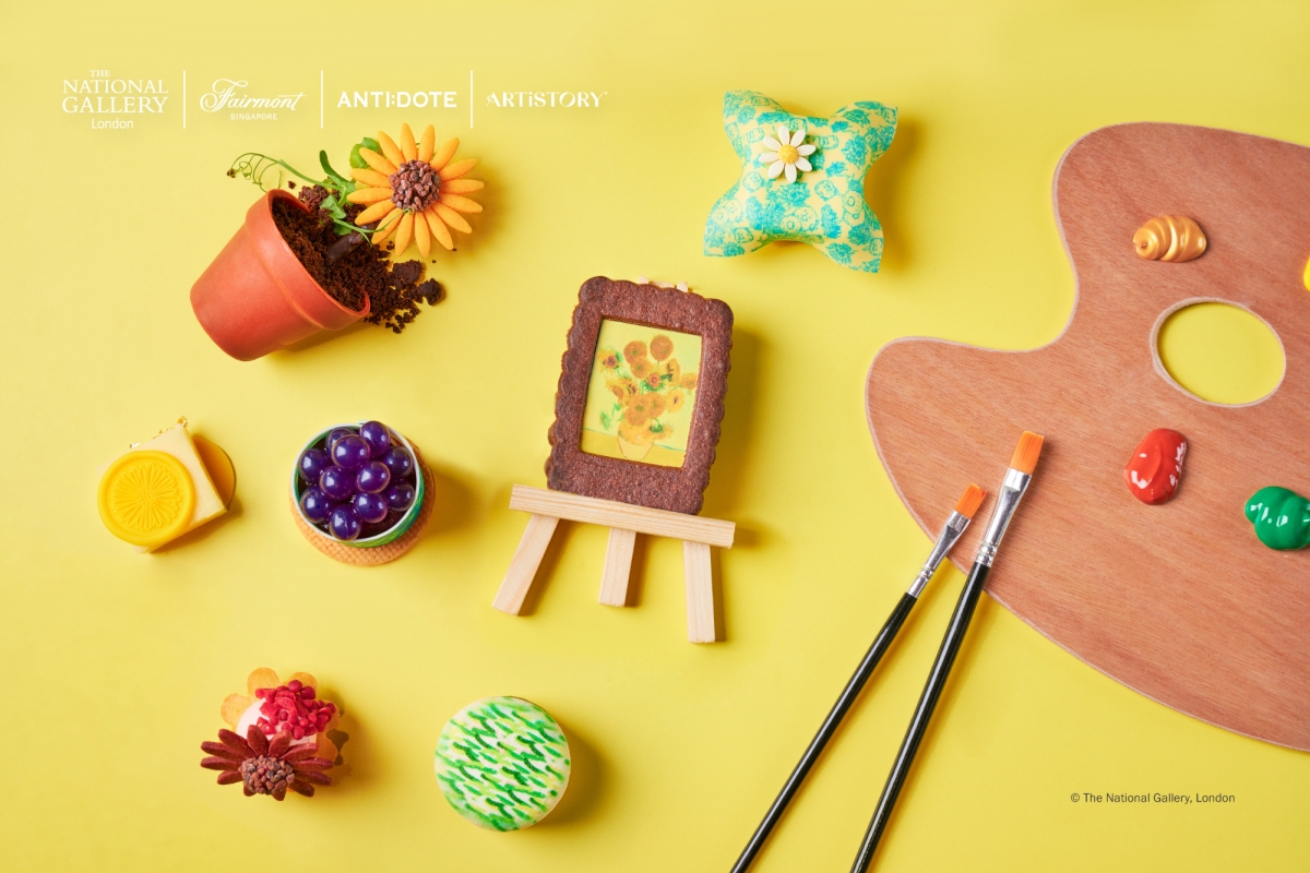 Season of Impressionists Van Gogh afternoon tea at Fairmont Singapore