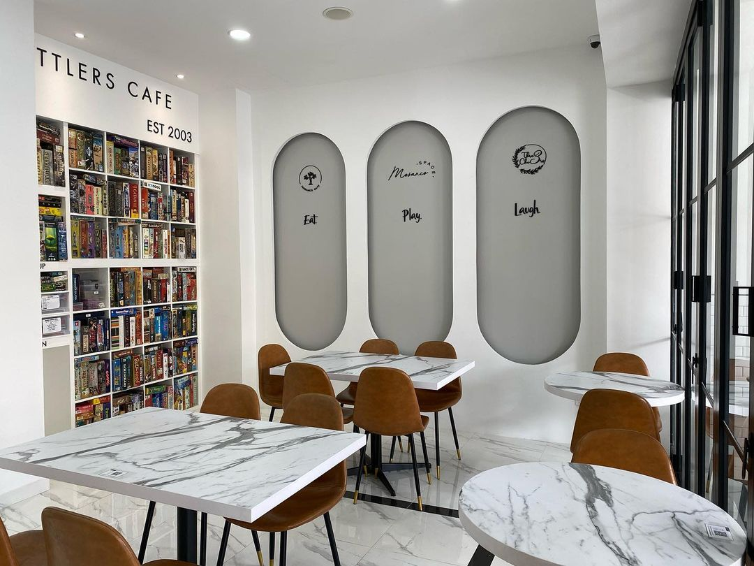 Settlers Cafe board game cafe in Singapore