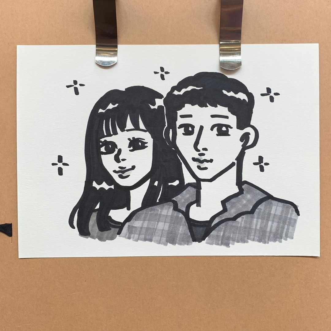 Jelly Caricature - manga-style couple portraits in Singapore