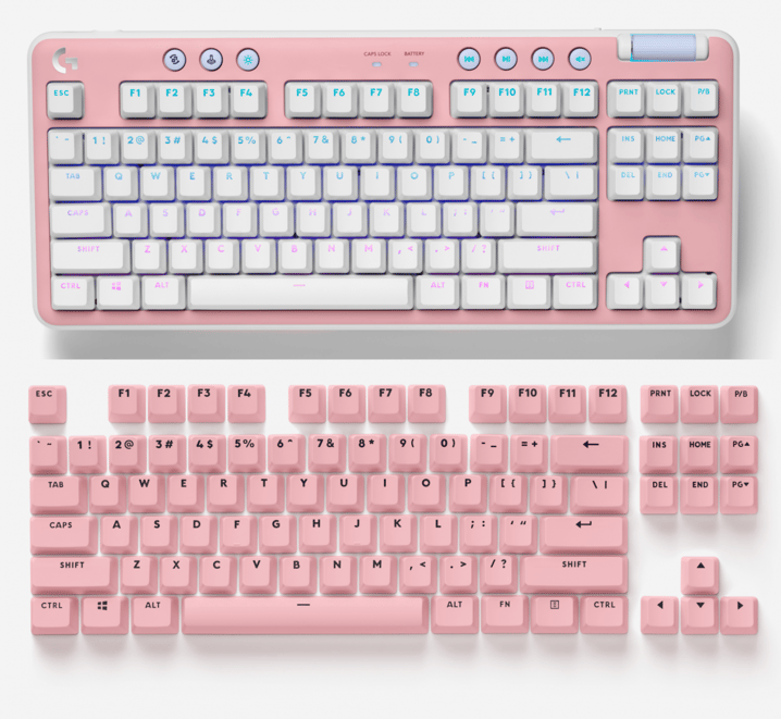 Logitech Has Pink Mechanical Keyboards For Gaming & Daily Use