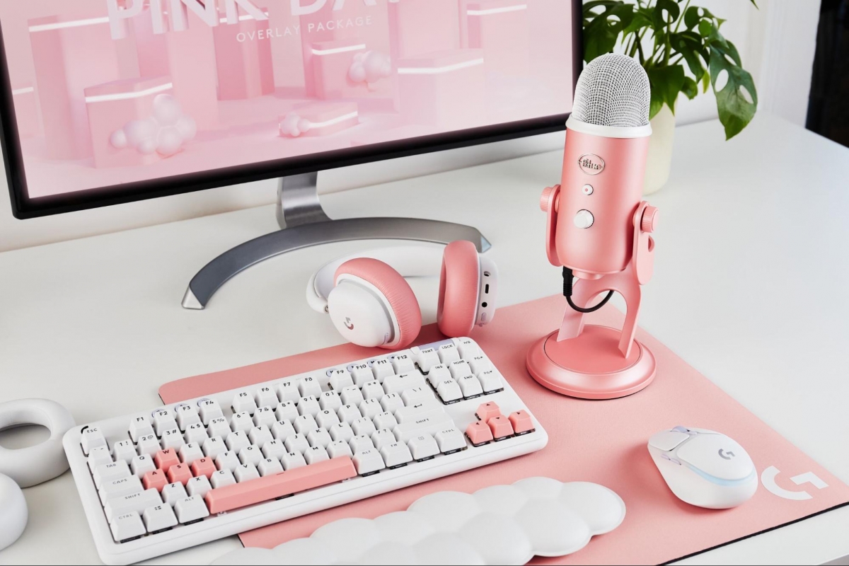Logitech Aurora Seires pink computer accessories in Singapore