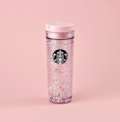 Starbucks Cherry Blossom Pink Glitter Tumbler Singapore
