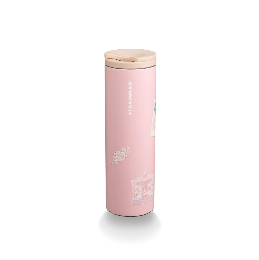 Starbucks Cherry Blossom Diary Stickers Stainless Steel Tumbler Singapore