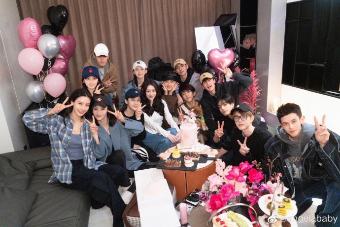 Angelababy's 34th birthday party with friends