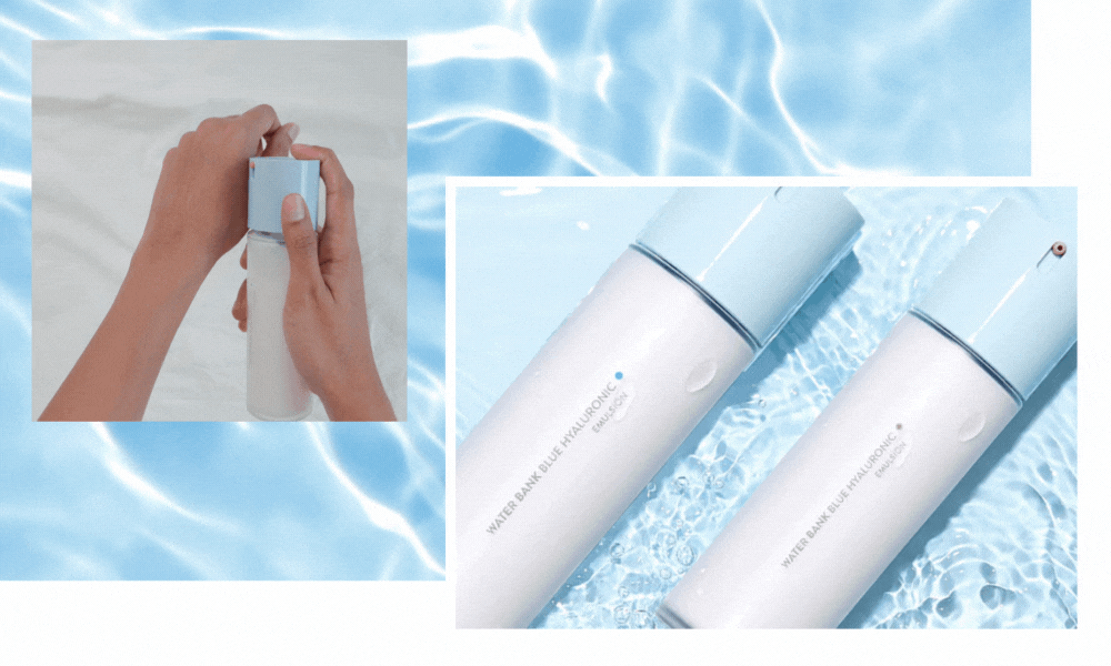 Water Bank Blue Hyaluronic Emulsion.