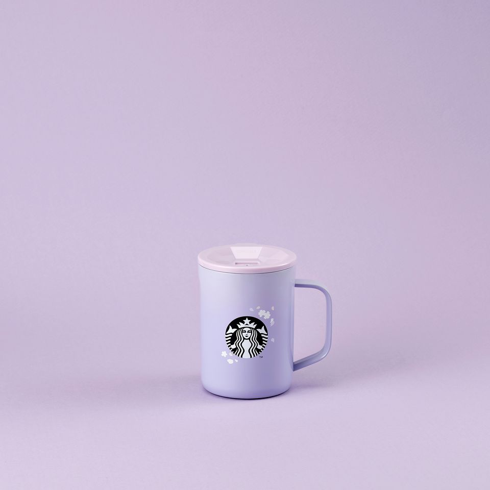 Starbucks Corkcicle Purple Petal Stainless Steel Mug With Lid - Lavender Dreams 2023 Singapore