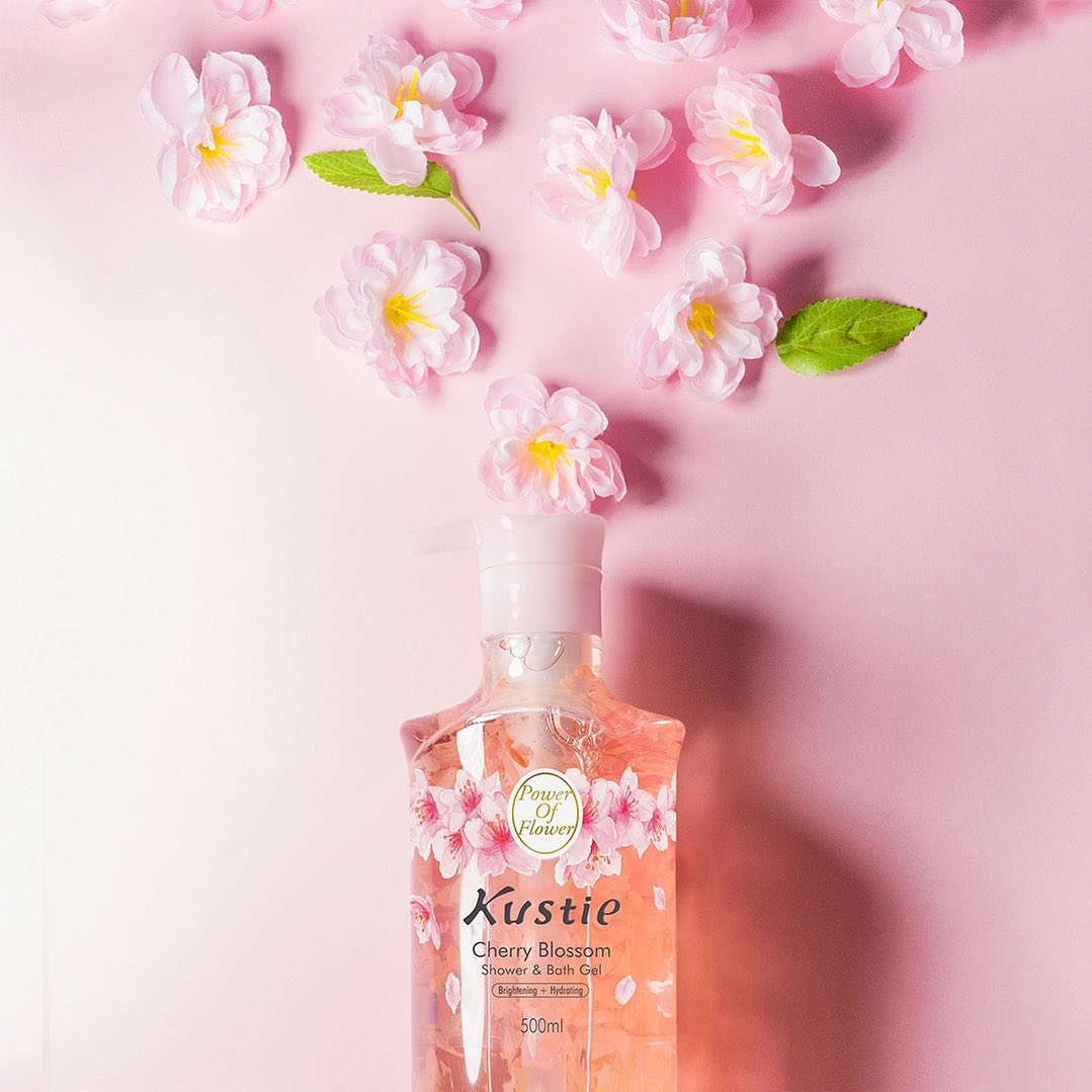 Kustie Cherry Blossom Shower & Bath Gel Singapore