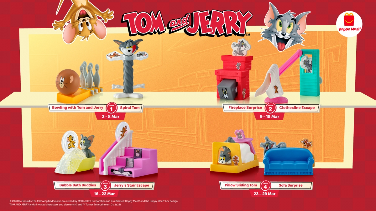McDonald's Tom & Jerry Happy Meal Toys