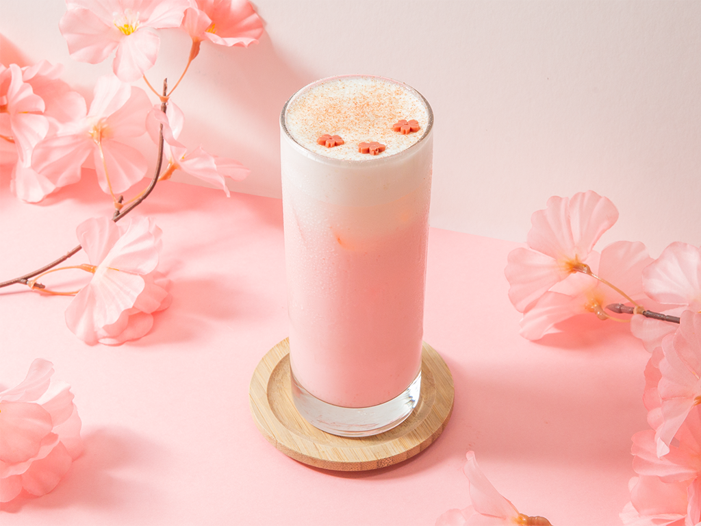 Cold Sakura Milk at FLIPPER'S Singapore
