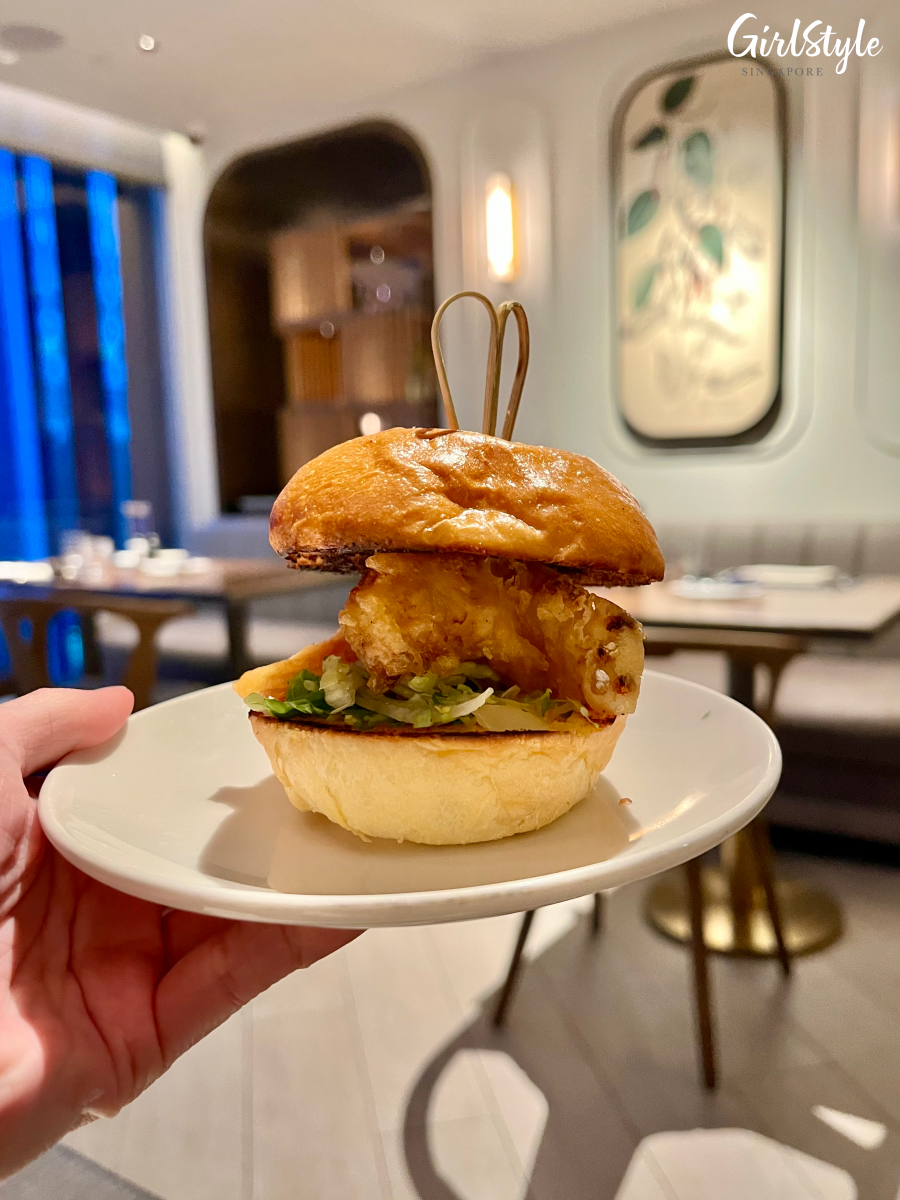 Soft-shell Crab Burger at Hilton Singapore Orchard's Seafood buffet