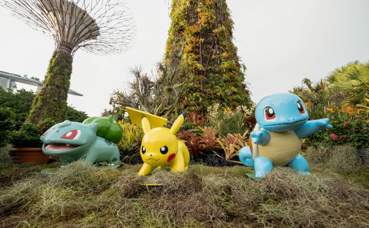 Pokégenic Pokémon photo spots at Gardens by the Bay Singapore