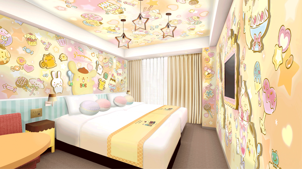 Pompompurin Hotel in Japan - Sapporo & Tokyo